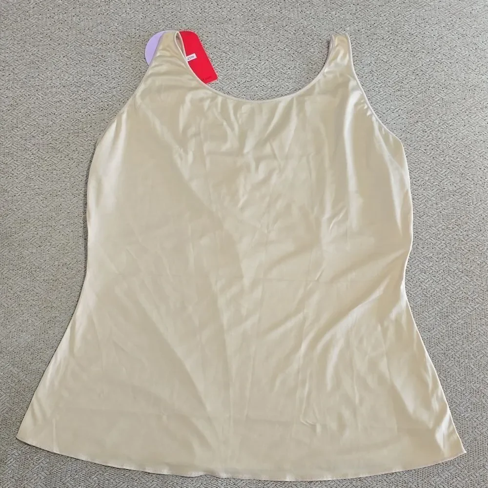 Spanx Hide And Sleek Tan Criss Cross Cami Shapewear - Size 2X